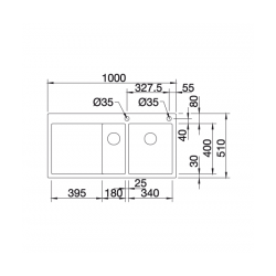 Zlewozmywak BLANCO CLARON 6 S-IF PRAWA Z KOR. INFINO 521 645